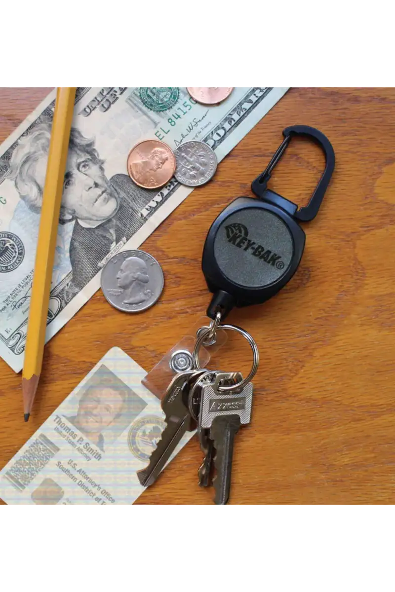 Retraktor KeyBak Sidekick Carabiner 24 Kevlar Blk