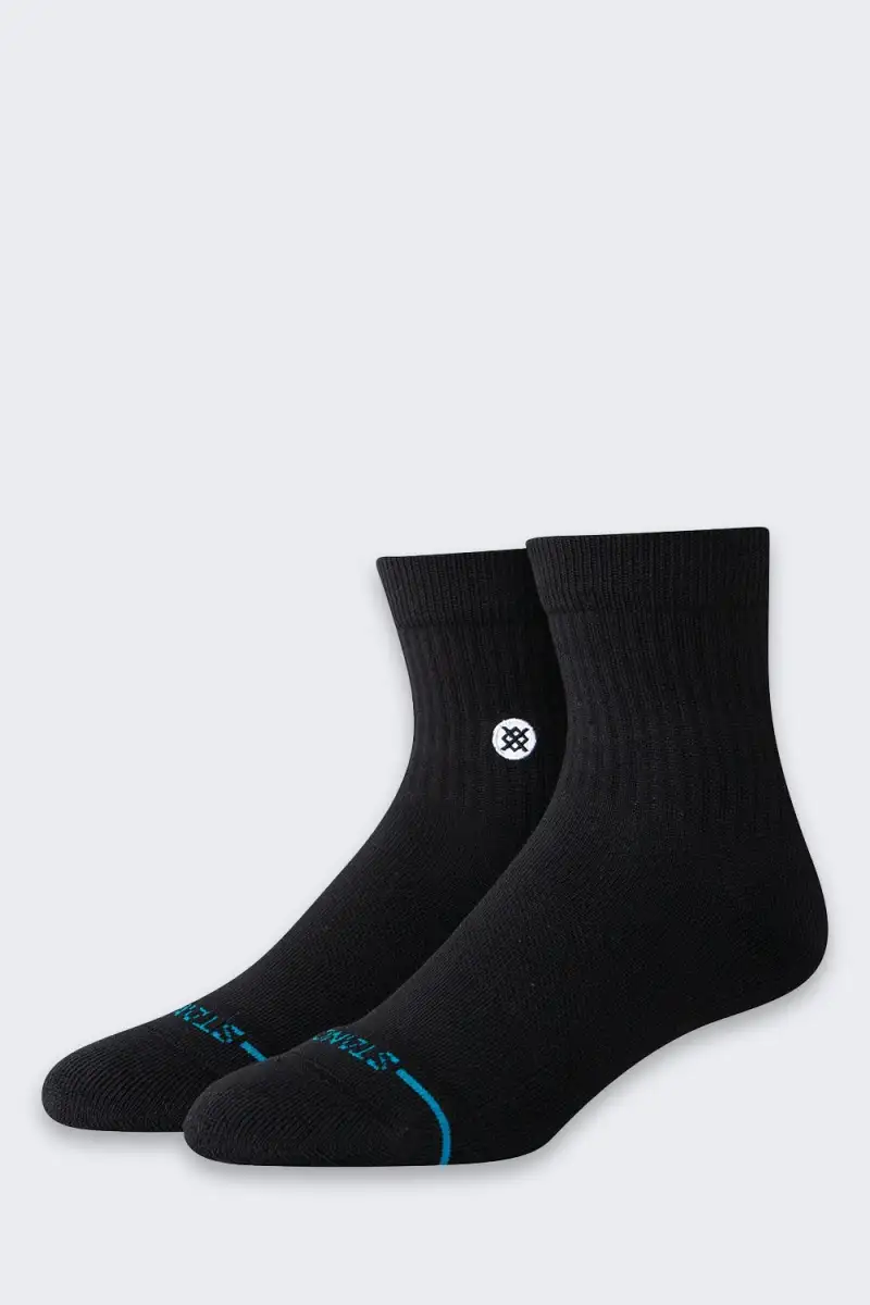 Skarpety Stance Icon Quarter 1 para Black