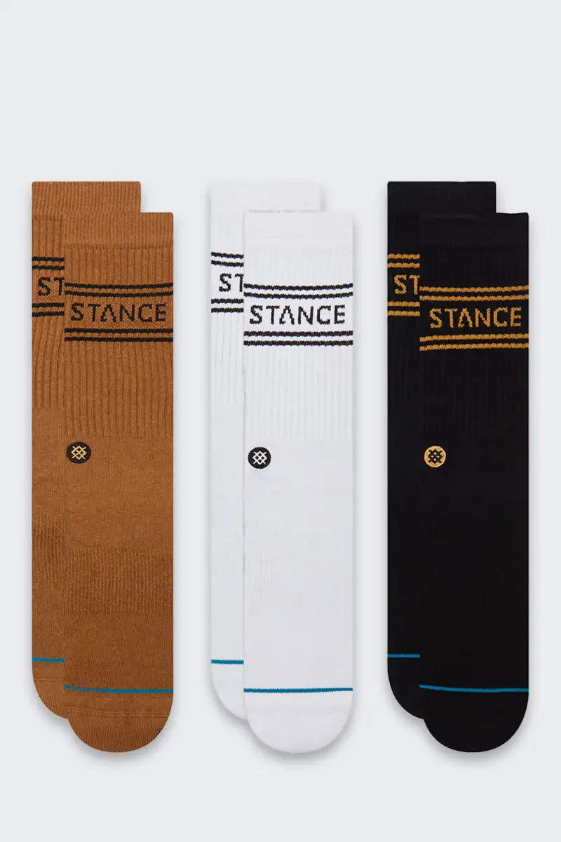 Skarpety Stance Basic Crew 3 pary Gold