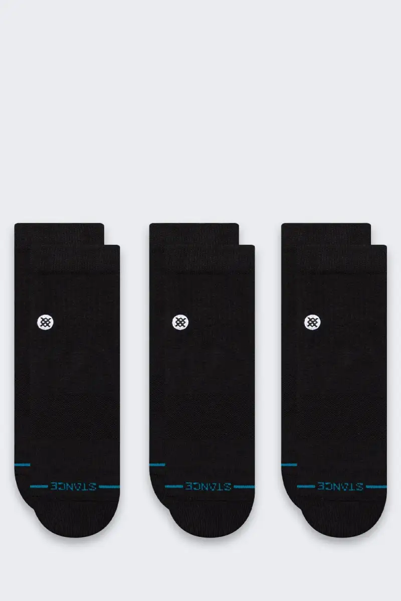 Skarpety Stance Icon Quarter 3 pary Black