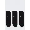 Skarpety Stance Icon Quarter 3 pary Black