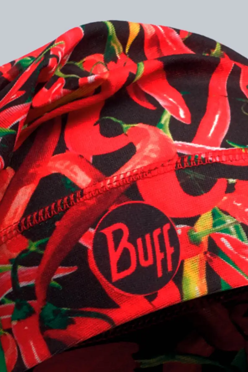 Czapka Kucharska Buff Safety Papryczki Chili Red