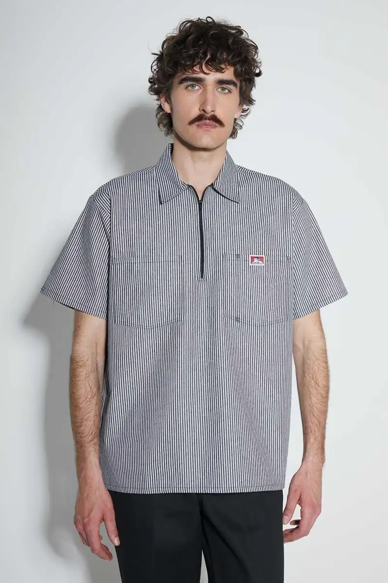 Koszula Ben Davis Stripe 12 ZIP Black Stripe