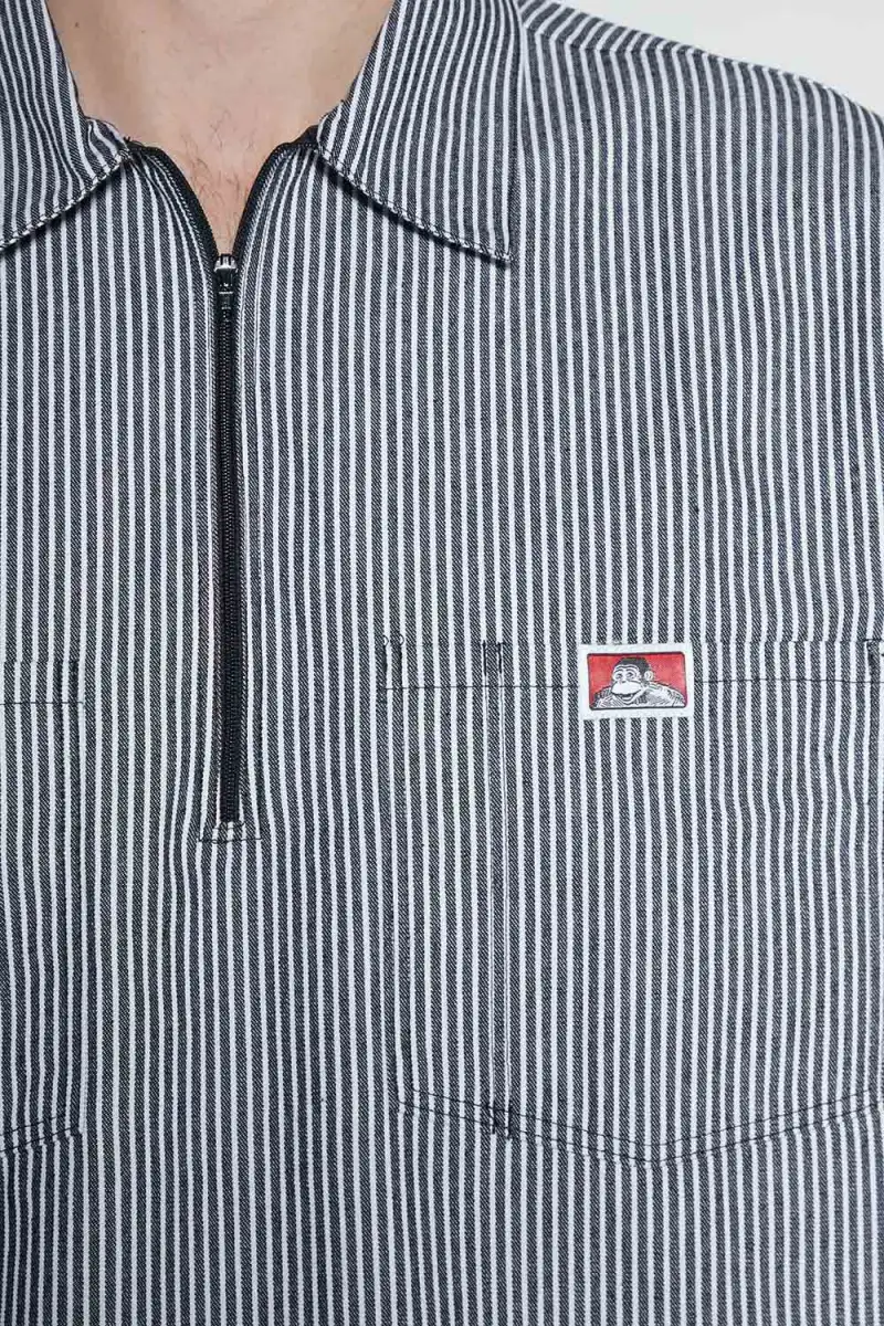 Koszula Ben Davis Stripe 12 ZIP Black Stripe