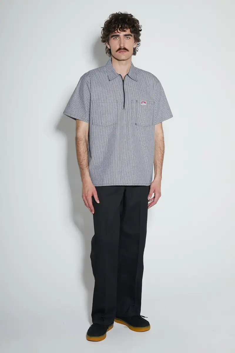 Koszula Ben Davis Stripe 12 ZIP Black Stripe