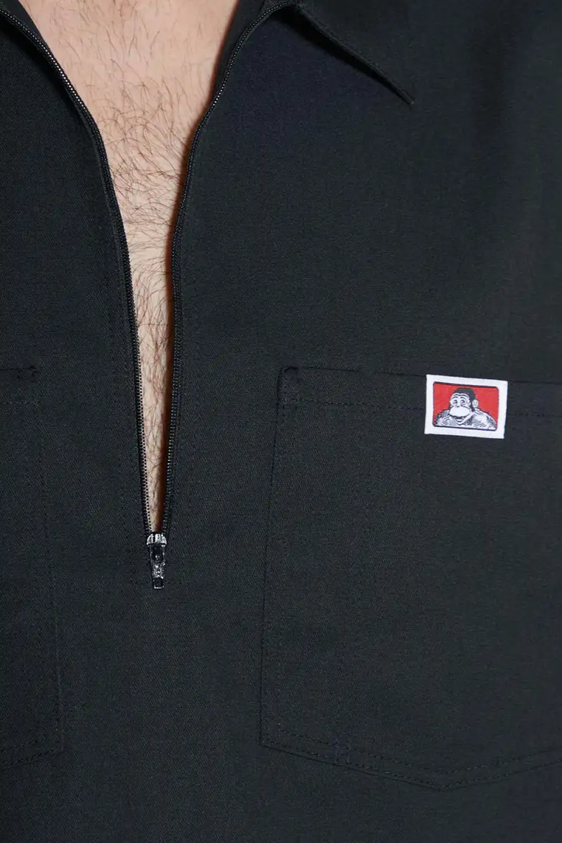 Koszula Ben Davis Solid 12 ZIP Black