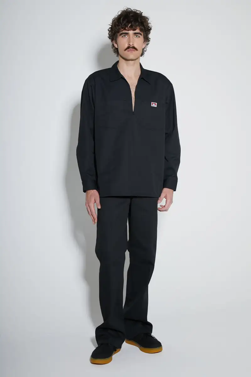 Koszula Ben Davis Solid 12 ZIP Black