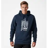 Bluza Helly Hansen Graphic Hoodie Navy Melange