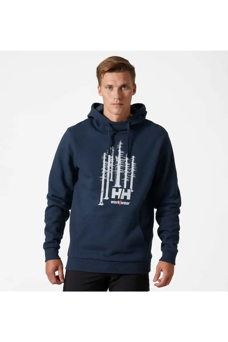 Bluza Helly Hansen Graphic Hoodie Navy Melange