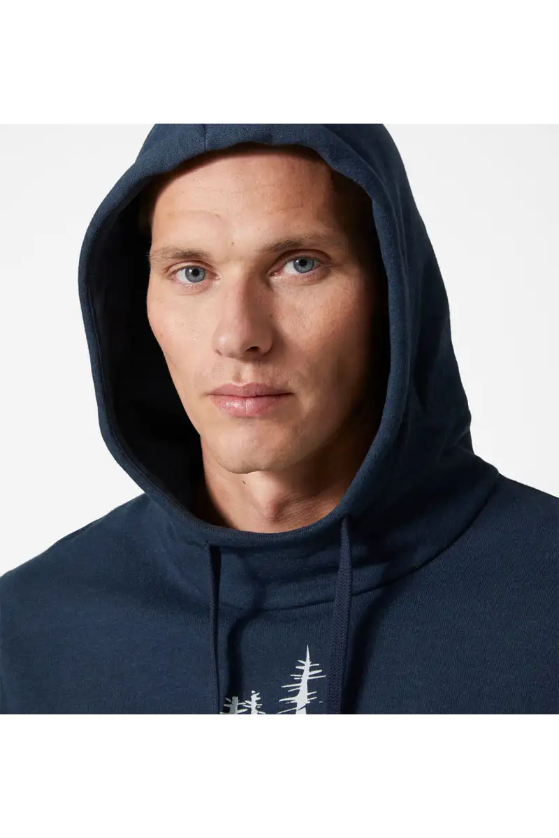 Bluza Helly Hansen Graphic Hoodie Navy Melange