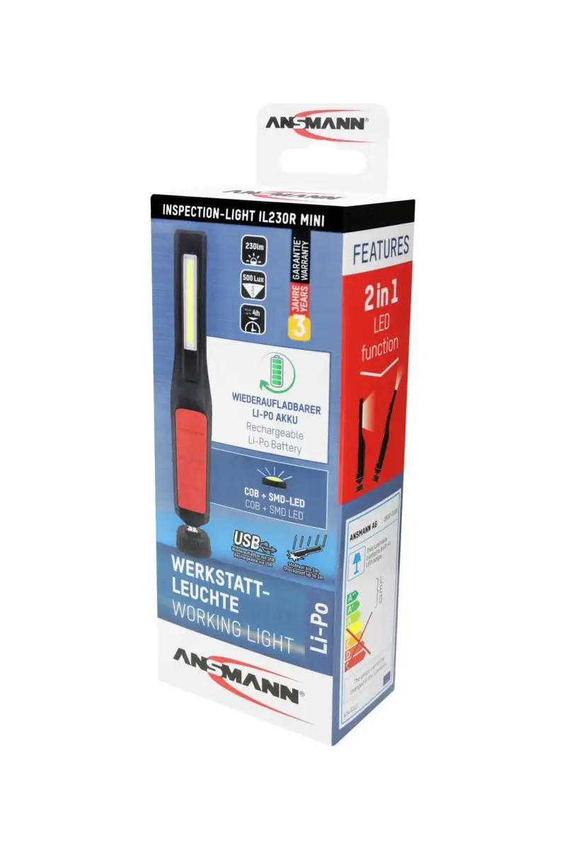 Lampa warsztatowa Ansmann IL230R230lm aku