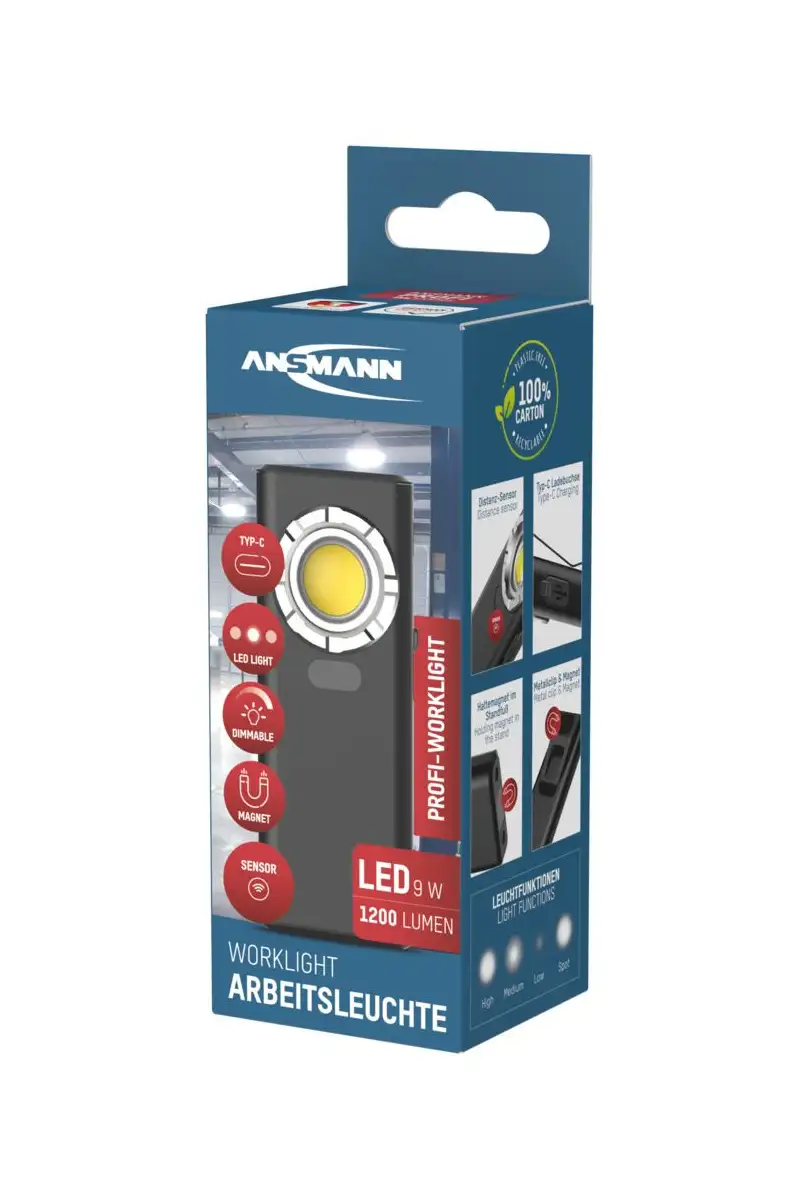 Lampa warsztatowa Ansmann WL1200R1200lm aku