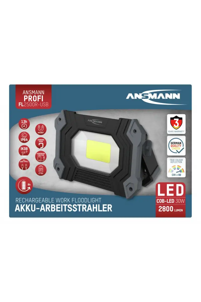 Lampa robocza Ansmann FL2500R2400 lm aku