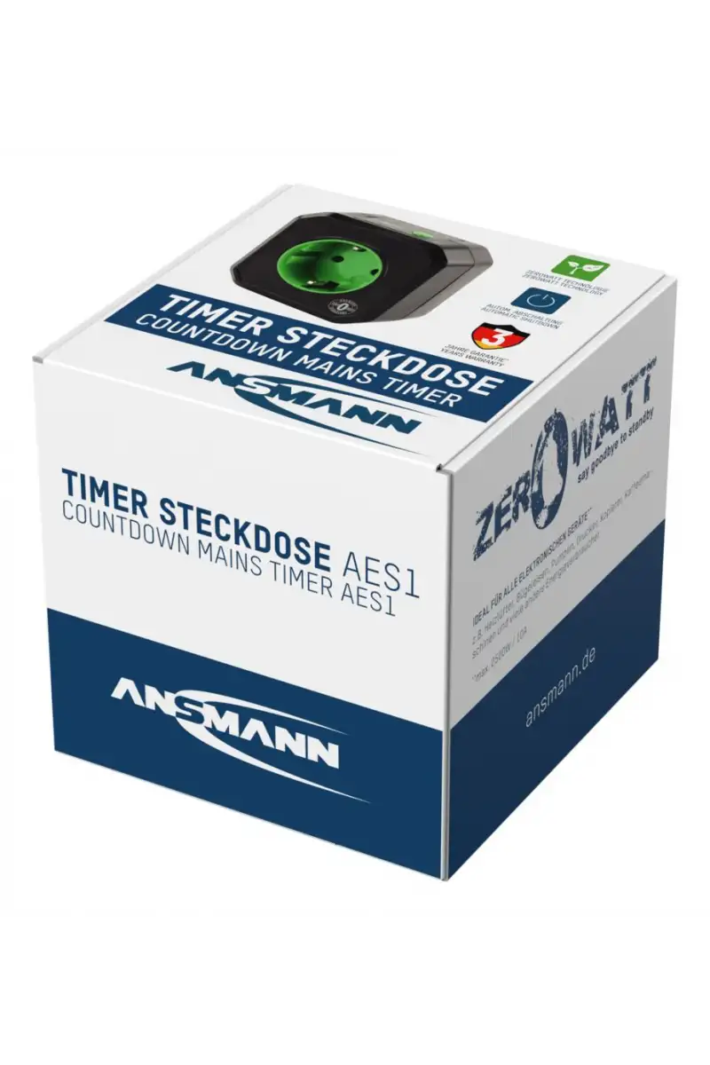 Programowane gniazdo Ansmann AES1 czarne 230V