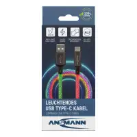 Kabel Ansmann USBAC z oświetleniem LED 100cm