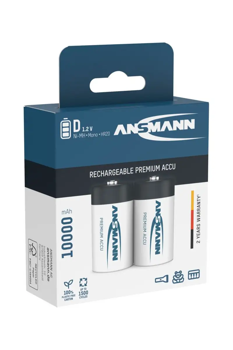 Akumulator Ansmann NiMH DR20 typ 10000 maxE 2 szt