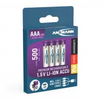 Akumulatory Ansmann LiIon AAA typ 500 4 szt