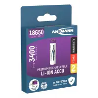 Akumulator Ansmann LiIon 18650 typ 3400 z USBC