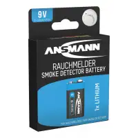 Bateria litowa Ansmann E PP3 9V do czujnika dymu