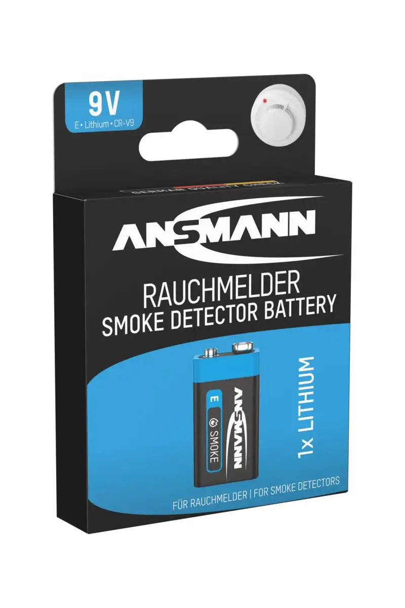 Bateria litowa Ansmann E PP3 9V do czujnika dymu