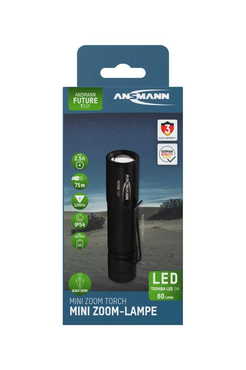 Latarka Ansmann LED T50F 1200lm 1xAA