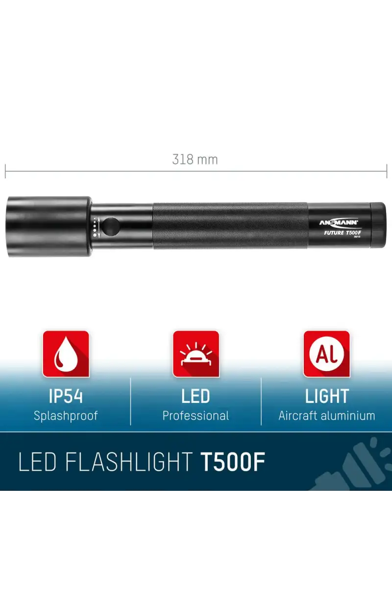 Latarka Ansmann LED Torch Future T500F970 lm 3xD