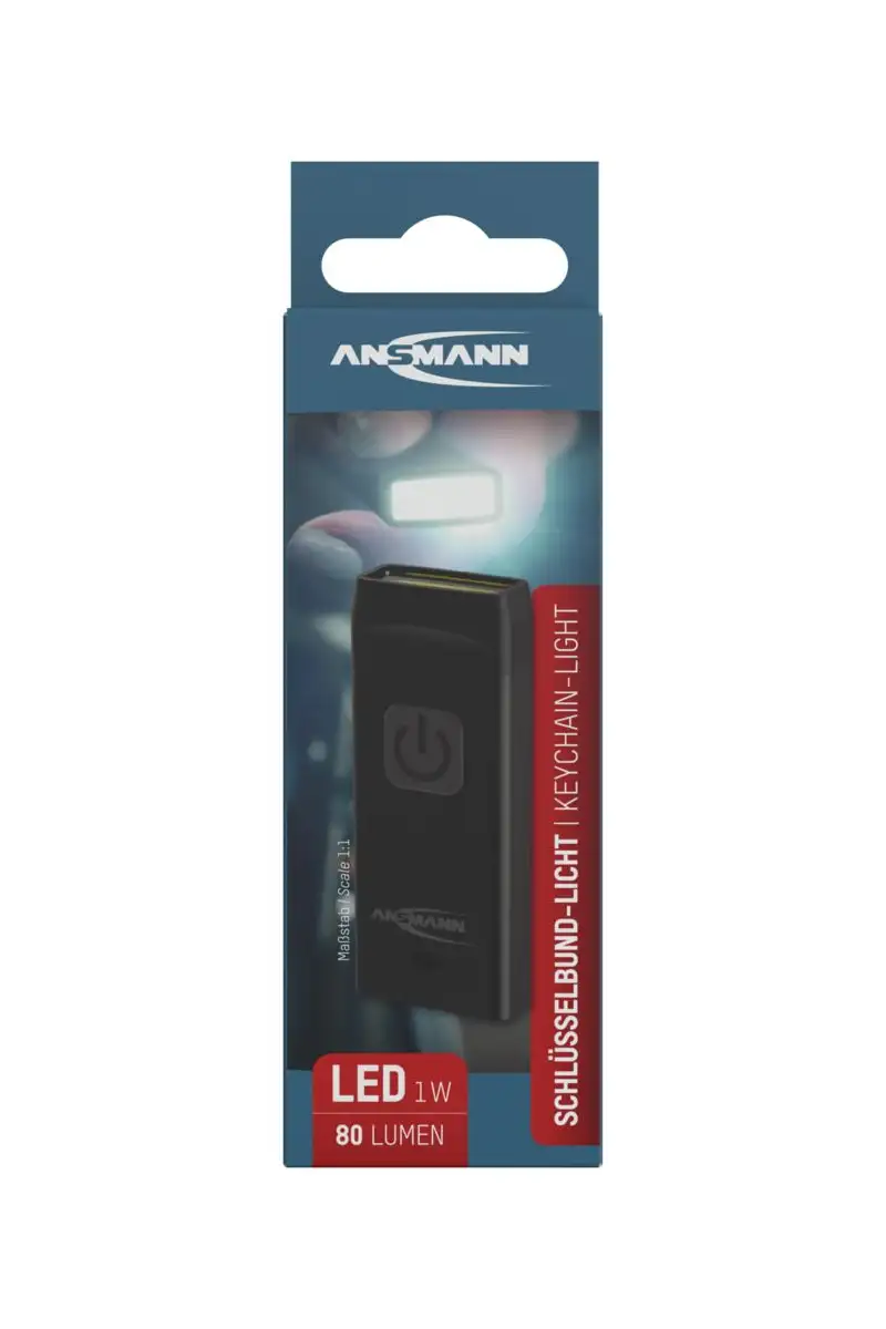 Brelokowa latarka Ansmann KL80R USB 80 lm aku