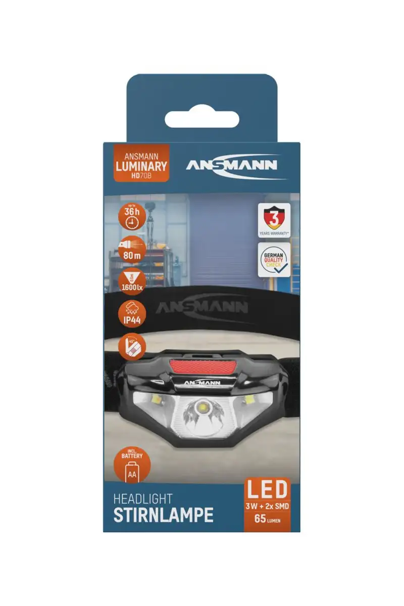 Latarka czołowa LED Ansmann HD70B 65 lm 1xAA