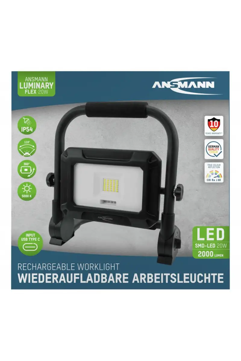 Lampa robocza Ansmann FL20WR 2000 lm aku