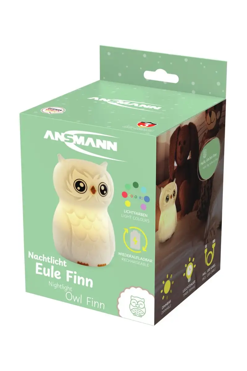 Lampka nocna Ansmann Sowa Finn aku USBC