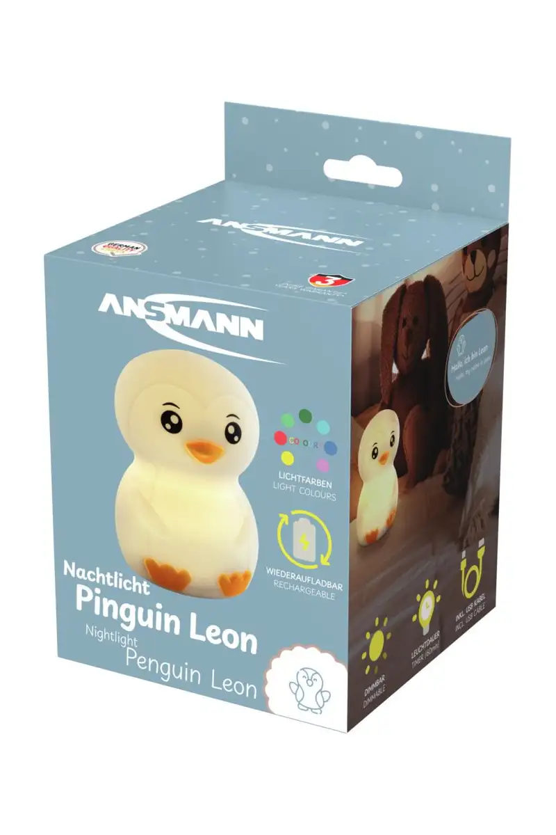 Lampka nocna Ansmann Pingwin Leon aku USBC