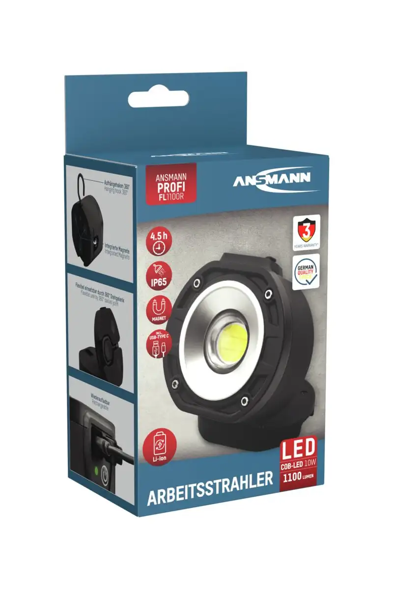Lampa Ansmann LED FL1100R 700 lm aku Lipo