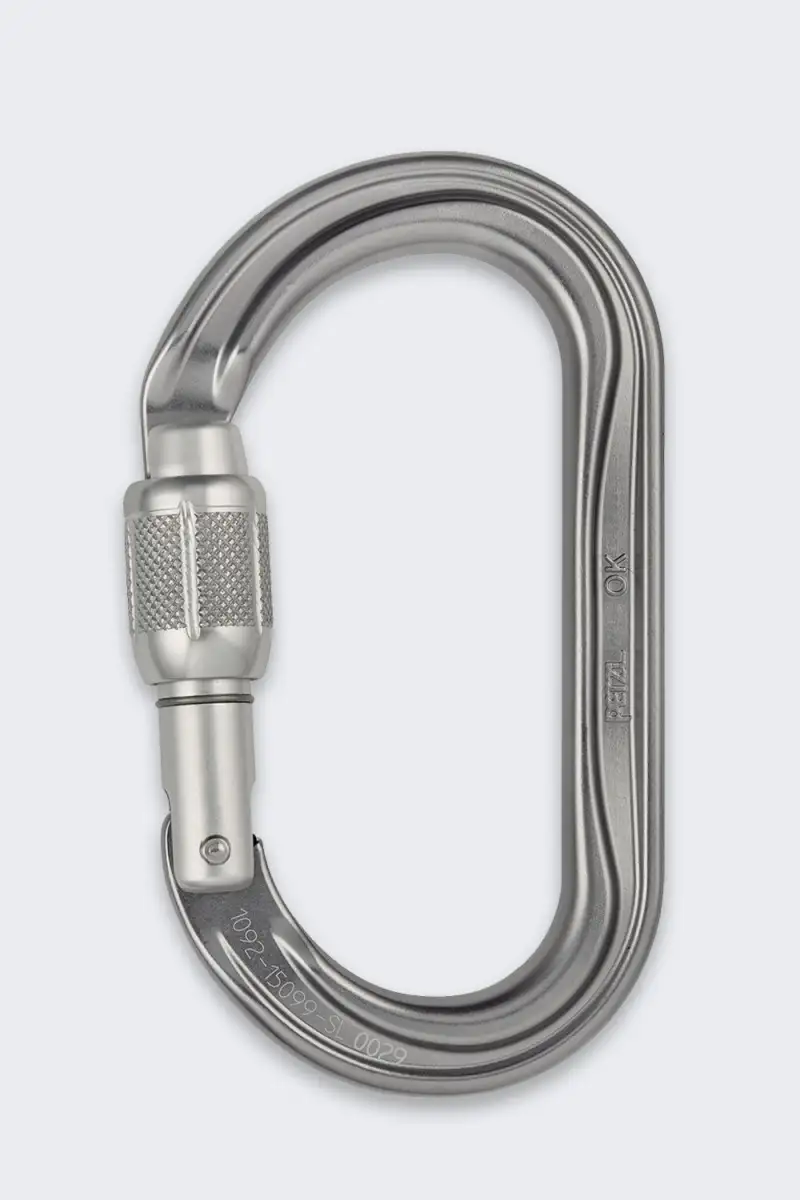 Karabinek Petzl OK Screw Lock Gray