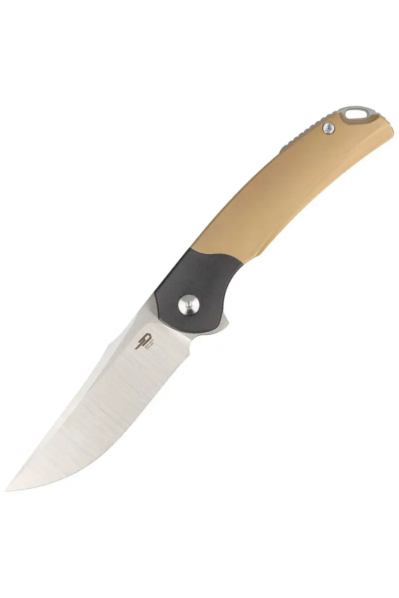 Nóż składany Bestech Supernova Gold Titanium/Black Zirconium, Satin M390 (BT2111C)
