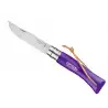 Opinel Nóż Colorama 07 Violet rzemień
