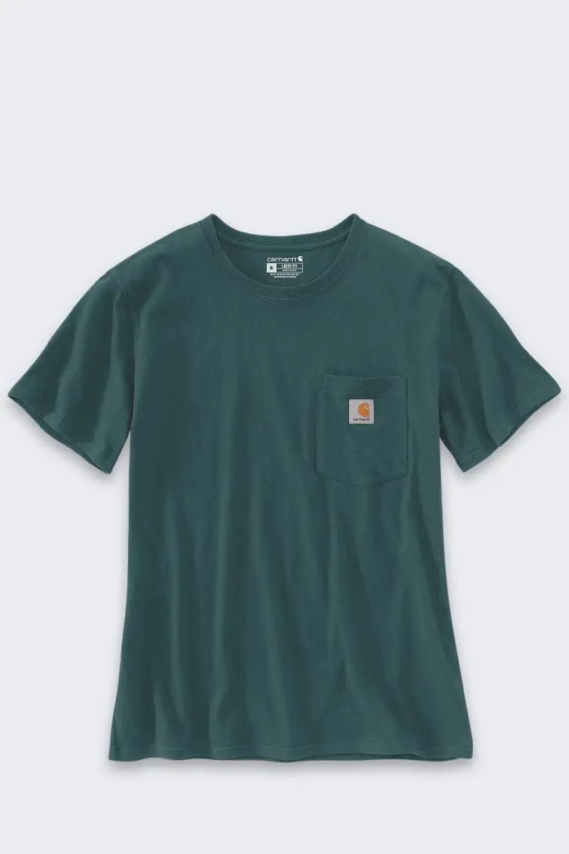 Koszulka Carhartt Iconic WK87 Pocket Greenstone