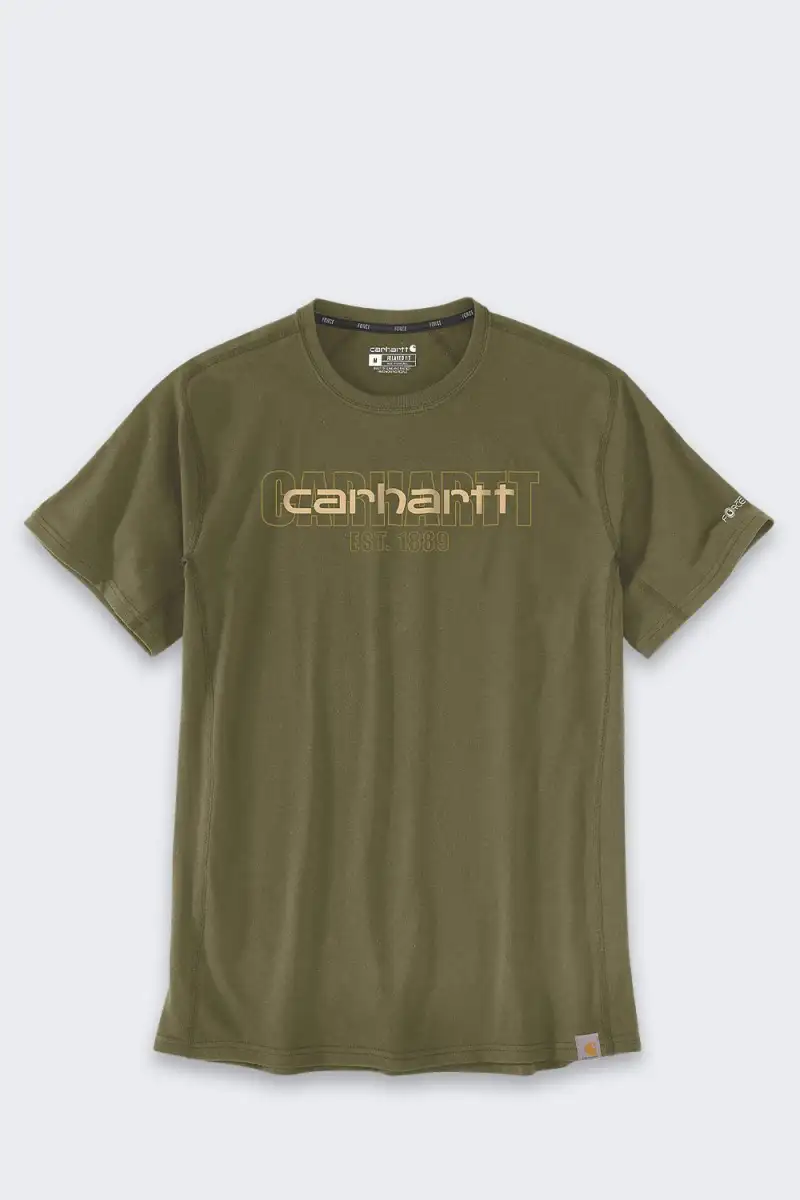 Koszulka Carhartt Force Mid Logo Graphic Bronzed