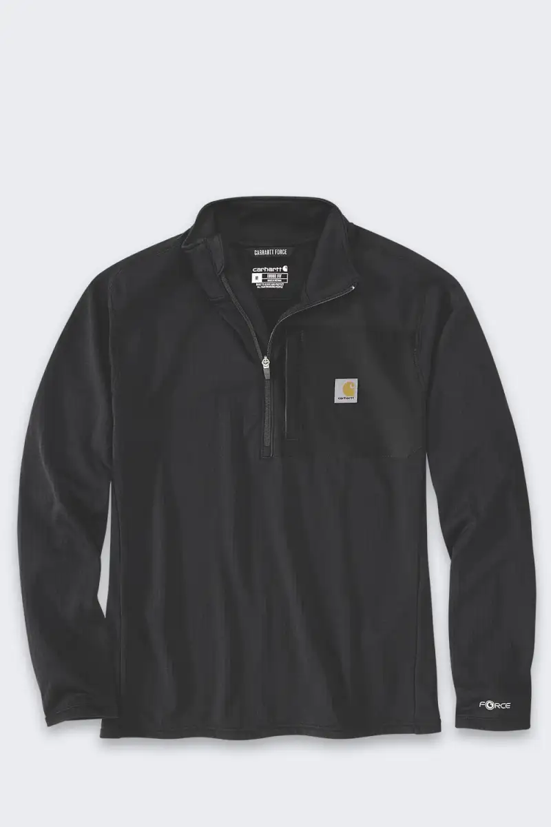 Koszulka Techniczna Carhartt Force Mock Neck Black