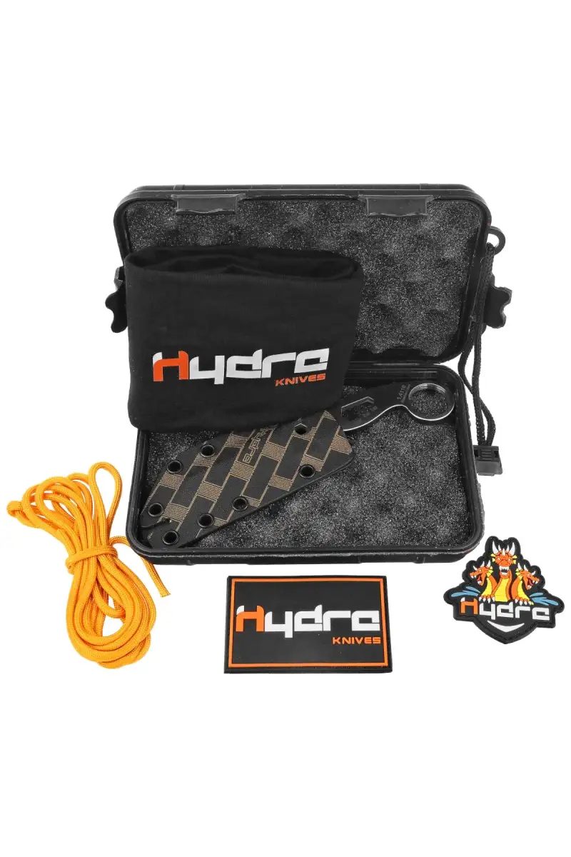 Nóż na szyję Hydra Knives Buzzard White Hawk, Satin 1.4116 (01SBL)