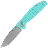Nóż składany Bestechman Goodboy Tiffany Blue G10, Satin / Stonewashed D2 by Keanu Alfaro (BMK04B)