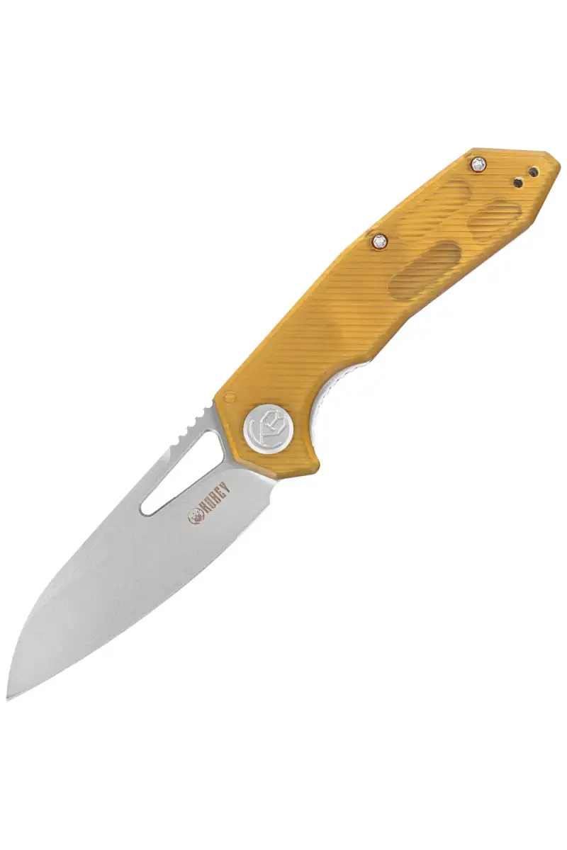 Nóż składany Kubey Vagrant Ultem, Sand Blasted 14C28N by Maksim Tkachuk (KU291Q)