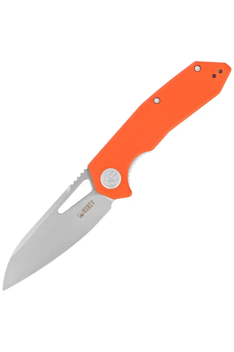 Nóż składany Kubey Vagrant Orange G10, Sand Blasted 14C28N by Maksim Tkachuk (KU291L)