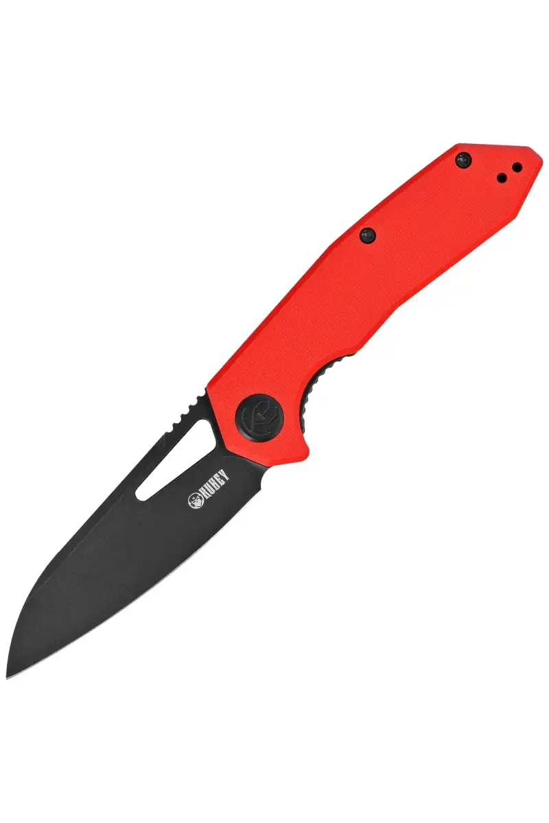 Nóż składany Kubey Vagrant Red G10, Black Stonewashed 14C28N by Maksim Tkachuk (KU291K)