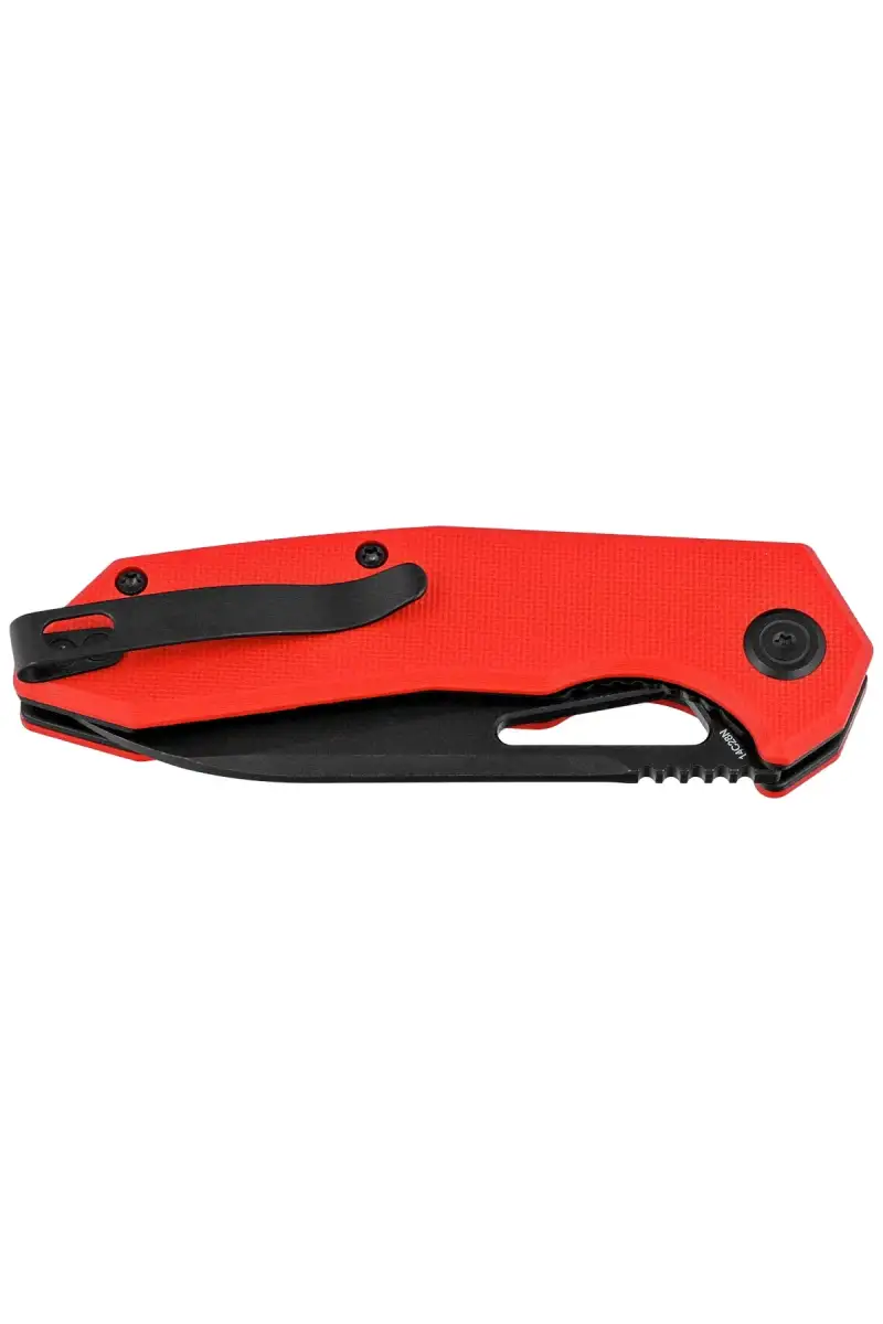 Nóż składany Kubey Vagrant Red G10, Black Stonewashed 14C28N by Maksim Tkachuk (KU291K)