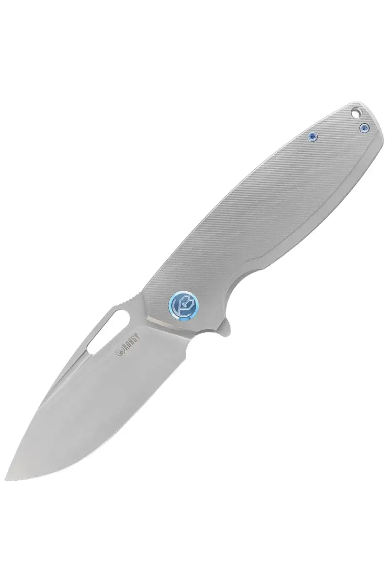 Nóż składany Kubey Tityus Gray Titanium, Bead Blasted 14C28N (KB360A)