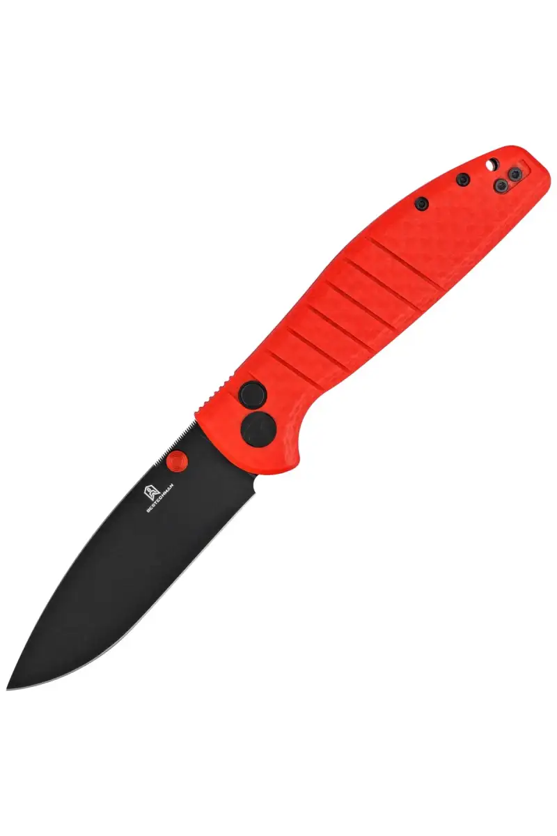 Nóż składany Bestechman Goodboy Red G10, Black PVD D2 by Keanu Alfaro (BMK04L)