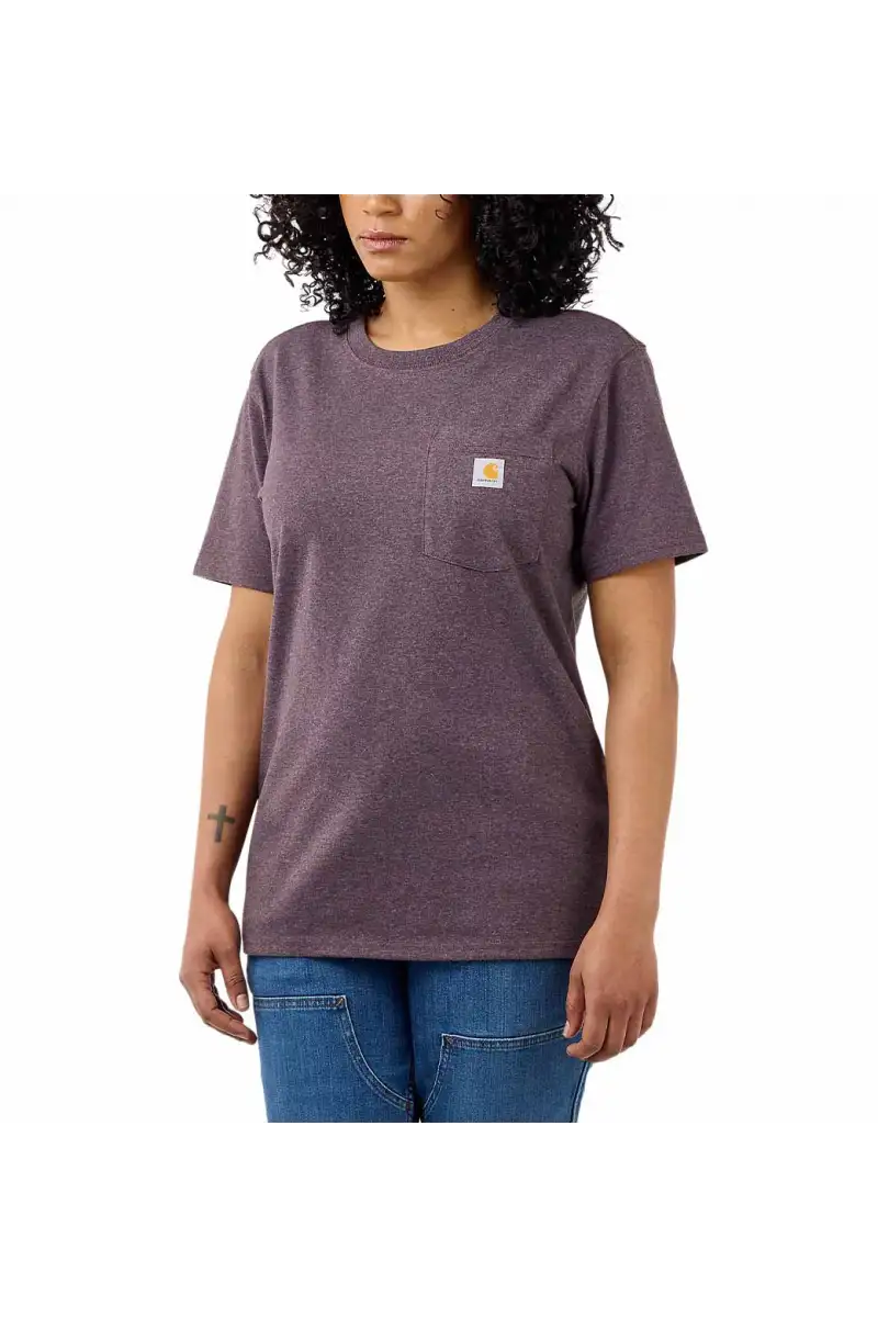 Koszulka Carhartt Heavyweight Pocket Blackberry