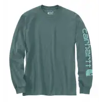 Koszulka Carhartt Logo Long Sleeve Sea Pine