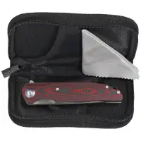 Nóż składany Bestech Ascot Red Carbon Fiber/G10, Satin D2 (BG19F)
