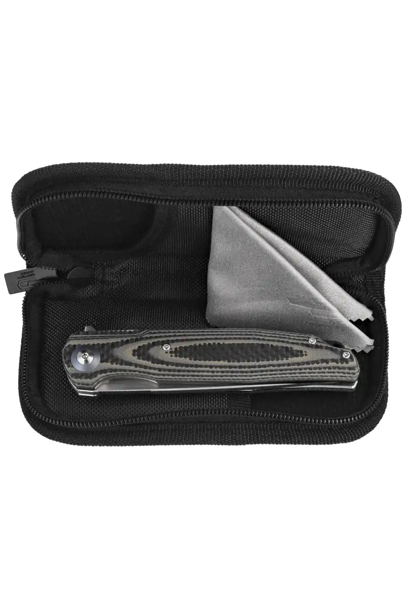 Nóż składany Bestech Ascot Beige Carbon Fiber/G10, Satin D2 (BG19B)